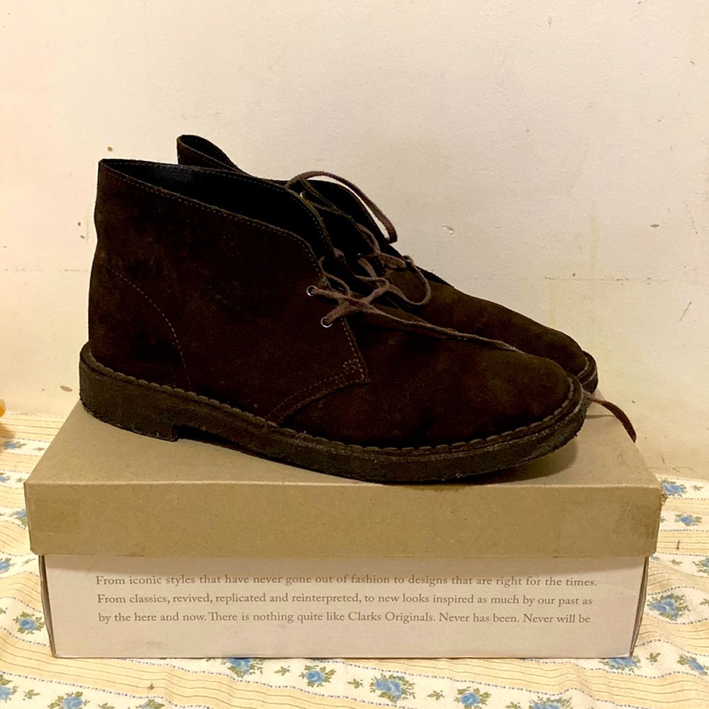 Clarks ORIGINAL Desert Boots brown suede men’s size 9 (14)